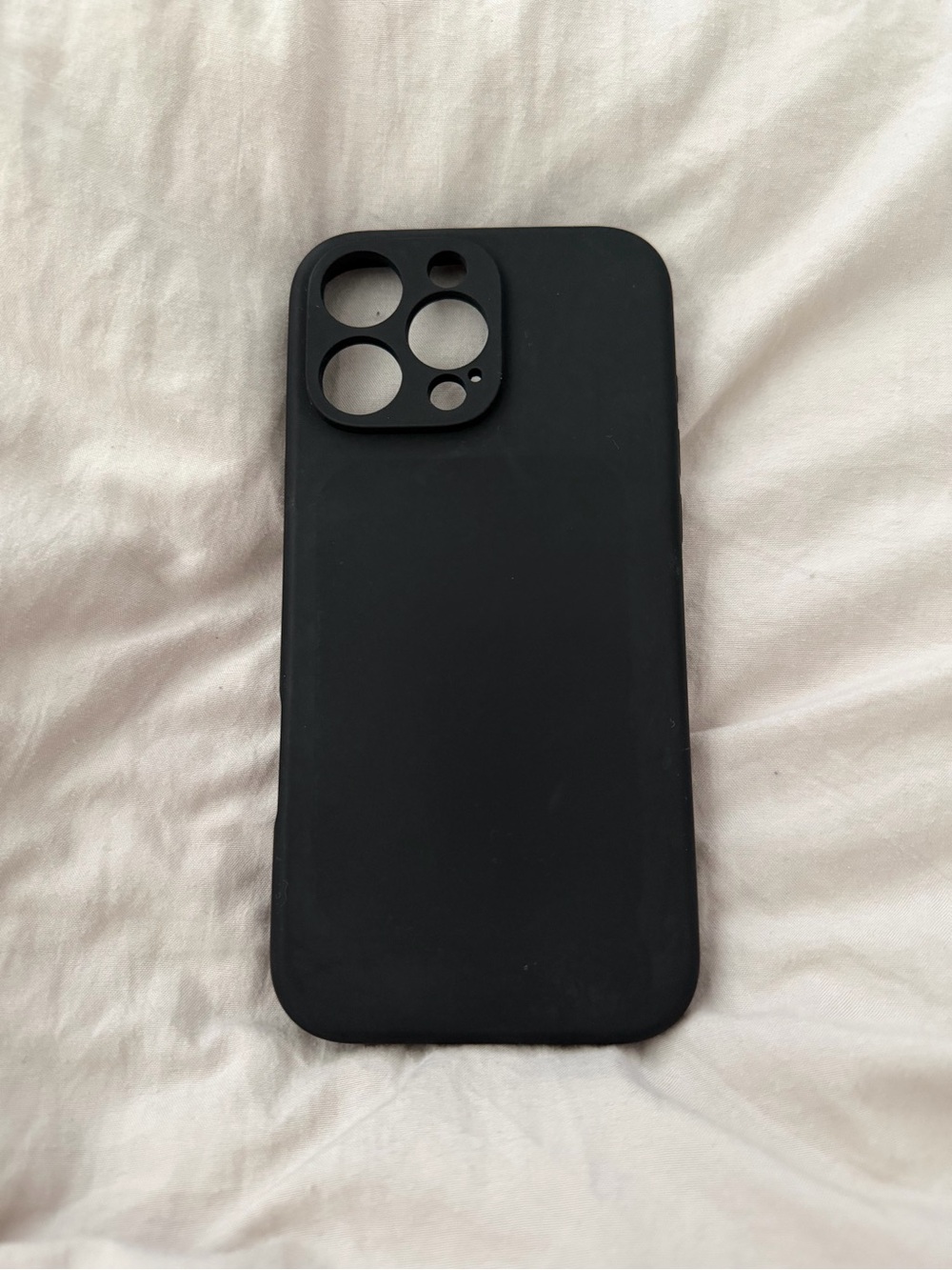 Amazon Black Silicone Phone Case with Camera Protector